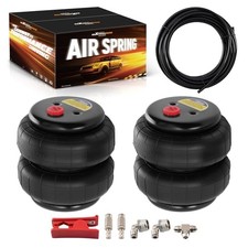 2 Pack 2500 lbs Air Suspension Bags with Air Line Air Fittings 1/2" NPT