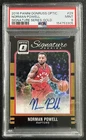 NORMAN POWELL PSA 9 2016 PANINI DONRUSS OPTIC 29 SIGNATURE SERIES AUTO GOLD 7/10