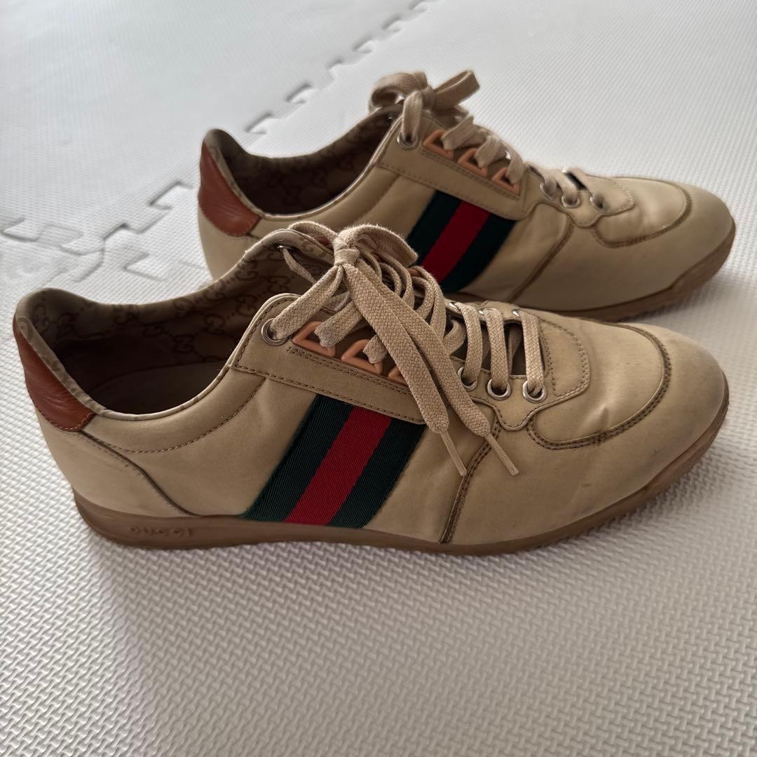 Gucci Sneakers Shoes With Sherry Line Size 6.5 US About7 For Men thumbnail 6