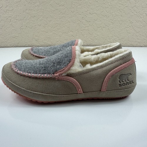 Sorel Tremblant II Womens Slip On Slippers Tan Pink Size 7 Cottagecore Cozy Warm - Afbeelding 3 van 10