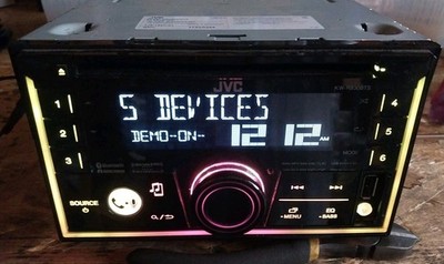 JVC KW-R930BTS 2DIN AM/FM CD Bluetooth Receiver. USB. Aux. 