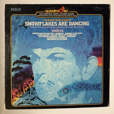 Tomita Snowflakes Are Dancing LP QUADRADISC Vinyl Record Album Quadraphonic 12 