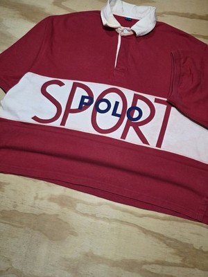 Vintage Polo Ralph Lauren Polo Sport Stadium Spellout XL 80s 90S