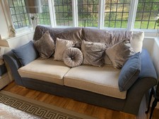 1x large 3/4 Seater sofa and  large storage Ottoman. 