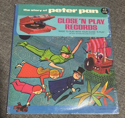 Close  n Play Peter Pan 45 Rpm Sealed Extremely Rare Children s Record