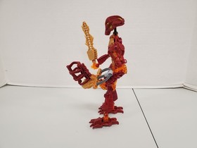 Lego 8727 Bionicle  Toa Inika Toa Jaller  Figure with 4 Zamor Ball SWORD WORKS