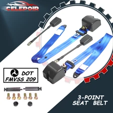 2pcs 3-point Adjustable Seat Belt Vehicle Straps For Chevrolet Express