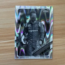 2021 Topps Chrome Formula 1 Sebastian Vettel Black & White Raywave #23