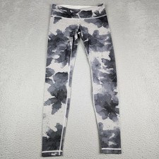 Lululemon Leggings Womens 8 Gray Camo Ankle Athleisure Running Yoga