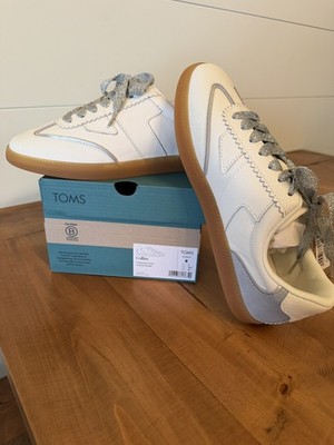 TOMS Collins Sneakers Women's 8 Pastel blue Multi Leather NWT Box