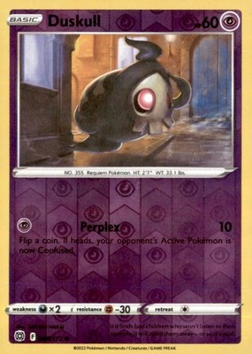 Pokemon Duskull 060/172 Brilliant Stars 2 Card Lot Reverse Holo