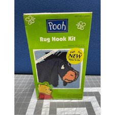 POOH Disney EEYORE Latch Hook Rug Kit 12 X 12" Replacement READ