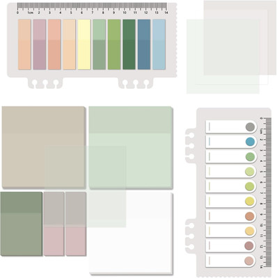 700 Sheets Transparent Sticky Notes, Clear Waterproof 3 X 3 Inch See through Mem