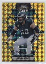 2023 Panini Mosaic Reactive Yellow Mosaic Prizm Jason Kelce #196 01zi
