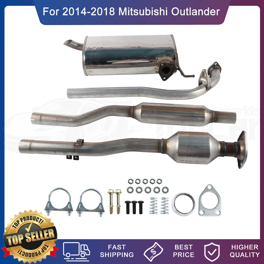 For Mitsubishi Outlander 2.4L 2014-2018 Catalytic Converter +Resonator +Muffler