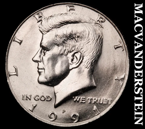 1991-P Kennedy Half Dollar- Choice Gem Brilliant Uncirculated No Reserve #J1319