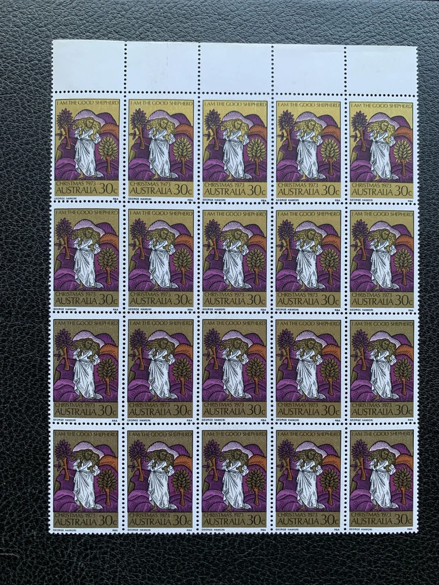 1973 35c Christmas - Block 20 - Fine MNH