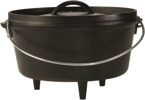 5 Quart Pre-Seasoned Cast Iron Camp Dutch Oven Non Stick with Lid Dual Handles - Picture 1 of 6