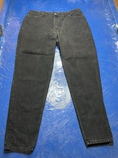 Vtg Levis Jeans Womens W22 L Black 550 Relaxed Tapered Denim Made In USA Y2K