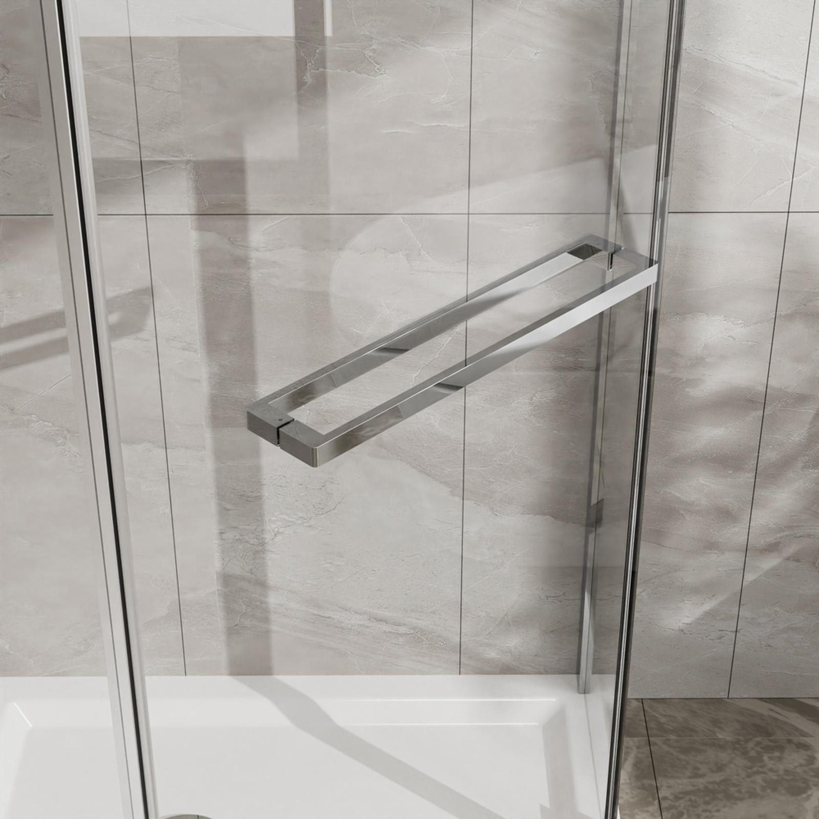 Premium Corner Shower Enclosure 36x36x72 with Stainless Steel Hardware &