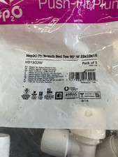 Hep2O Reducing Tee 90 Deg HD13/22W 22mmx22mmx15mm. pack of 5 tees 