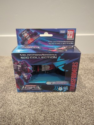 Transformers Legacy Velocitron Speedia 500 Collection Decepticon Crasher DMG Box