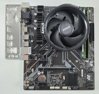 AMD Ryzen 5 2600X + Gigabyte B450M S2H V2 + 16GB DDR4 + CPU Kühler #Z169