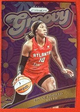Rhyne Howard 2024 Panini Prizm WNBA New Groovy Insert #9 Atlanta Dream