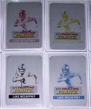 2025 Leaf 15th Anniversary Luke McCaffrey 1948 Base A Printing Plate 1/1 SET