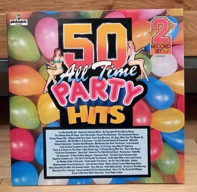 50 All Time Party Hits (UK vinyl dbl LP) 1974, rock, pop, charts