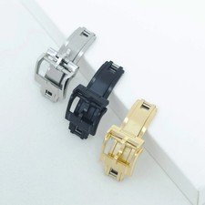 16mm 18mm Stainless Steel Watch Buckle Deployant Clasp For Tudor Omega Cartier