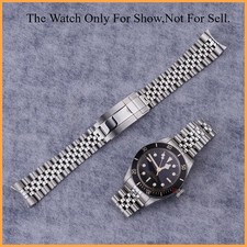 For Tudor BlackBay 58 Curved End 20mm Jubilee Silver Strap WatchBand Bracelet