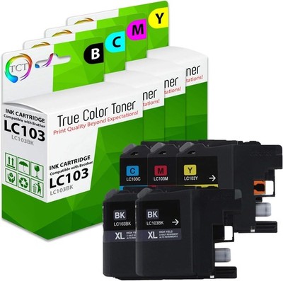 5Pk TCT LC103 LC103BK LC103C LC103M LC103Y HY For Brother J470dw Compatible Ink