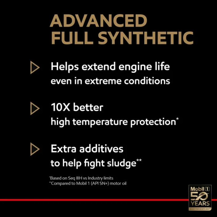 Mobil 1 Advanced Full Synthetic Motor Oil 5W-30, 12 Quart