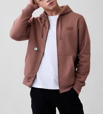 Adult Relaxed Gap Logo Zip Hoodie Color Myristica Size M 11726210010002