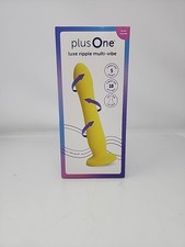 Plus One Luxe Ripple Multi-Vibe Waterproof - Rechargeable-Suction Cup NEW/SEALED