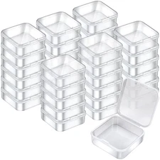 Mathtoxyz 36PCS Organizer Box, Small Organizers and Storage Transparent 