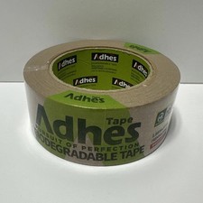 ADHES Biodegradable Kraft Paper Tape Eco Friendly Writable Uncoated 1.88in x 55y