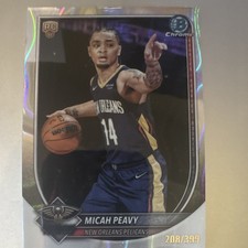 2025-26 Bowman Chrome Micah Peavy Rookie  Refractor #291/399 Pelicans