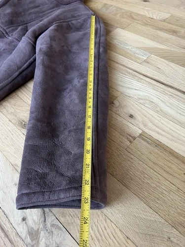 Vintage Norm Thompson Sheepskin Shearling Leather Coat 36 Large Brown Jacket image 8