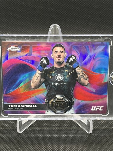 Tom Aspinall #HX-9 2026 Topps Chrome UFC Helix card