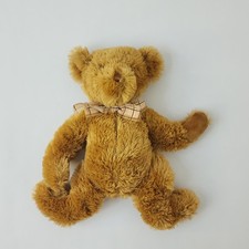 Melissa & Doug Princess Soft Toys Teddy Bear Shaggy Brown Plaid Bow Tie Plush