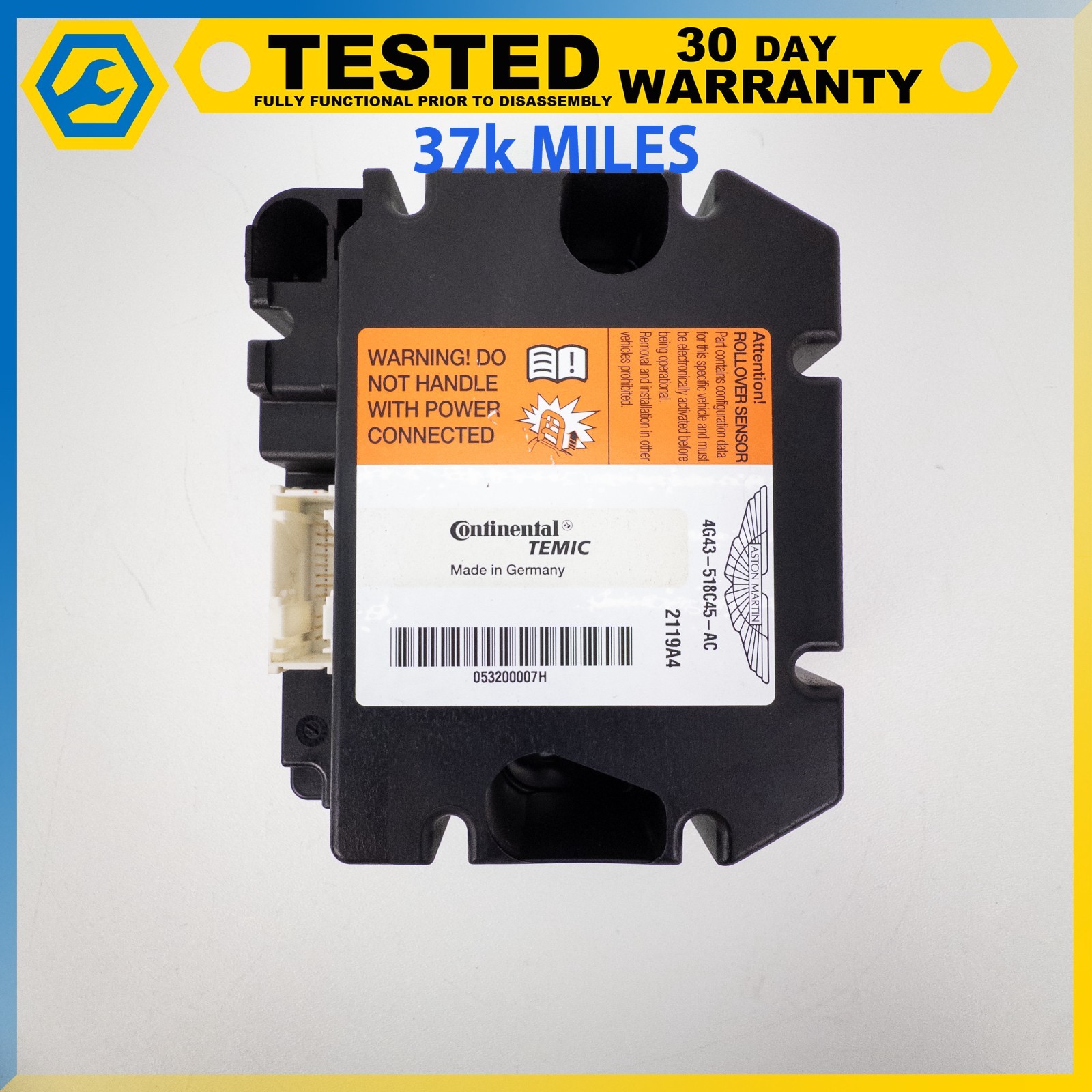 05-12 ASTON MARTIN DB9 DBS VOLANTE ROLLOVER SENSOR OEM
