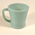 Jadeite Oven Fire King Ware Anchor Hocking Mug  D Handle Coffee Cup Blue