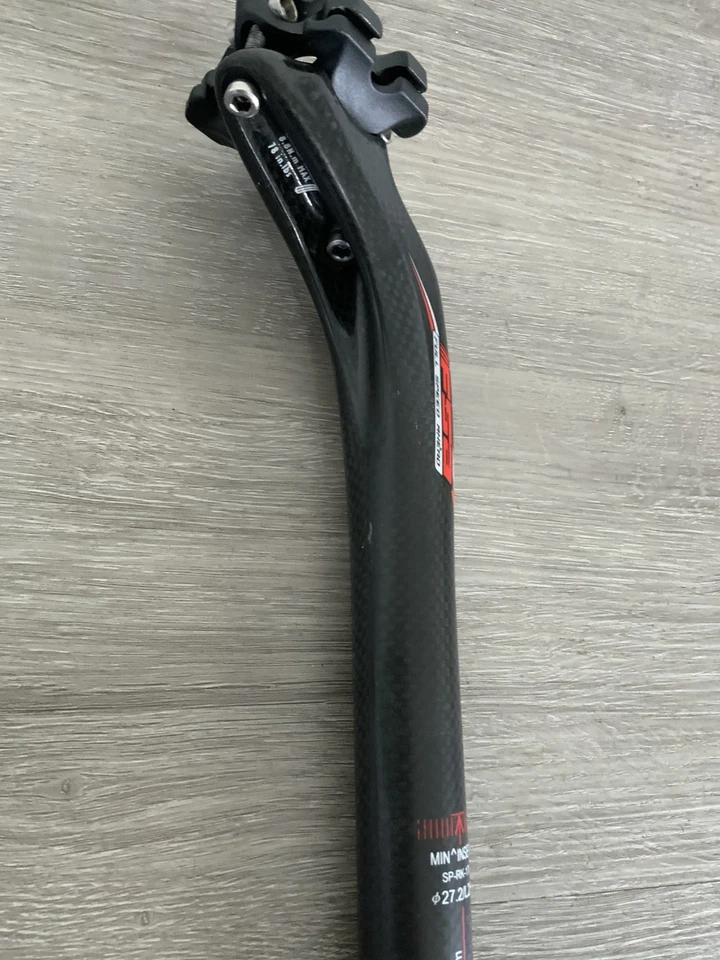 POSTE DE ASSENTO DE CARBONO FSA 27,2 MM x 250 mm comprimento total 198 gramas - Imagem 3 de 4