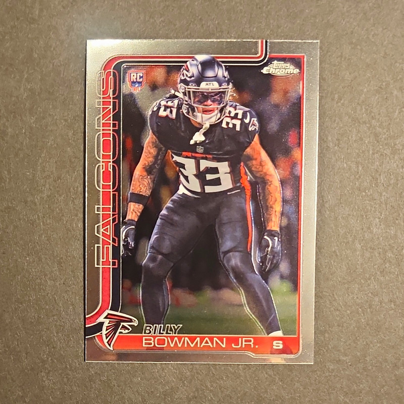 Topps 2025 Topps Chrome Rookies Billy Bowman Jr Atlanta Falcons #344 RC