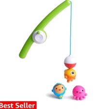 Fishin' Magnetic Baby and Toddler Bath Toy, 4pc Set