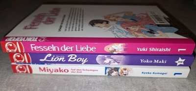 Mangapaket | Romance | 3 Stück | Fesseln Der Liebe, Lion Boy, Miyako Band 1