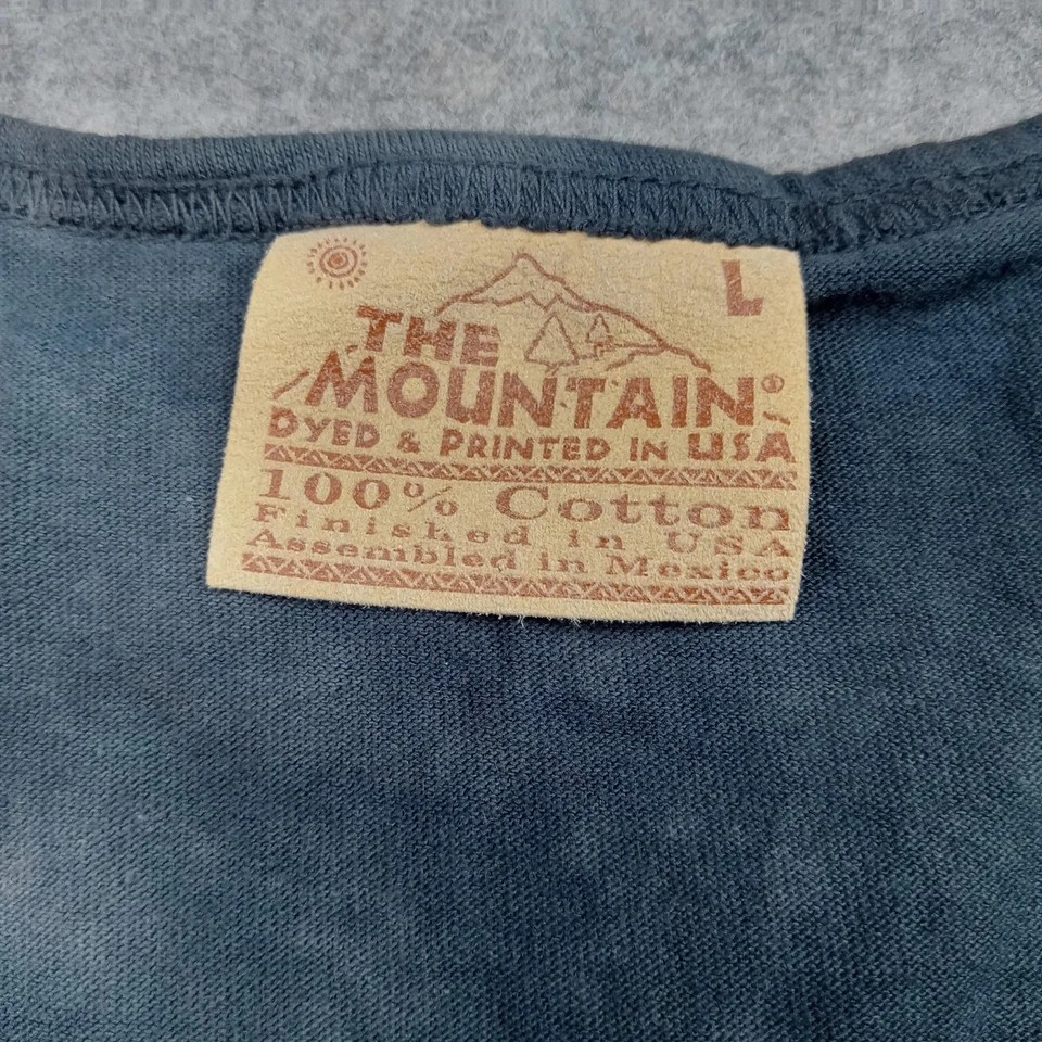 Camisa The Mountain Para Hombres Grande Negra Gris Mago Gráfico Camiseta sin Mangas Fantasía Tie Dye Foto 2 de 4
