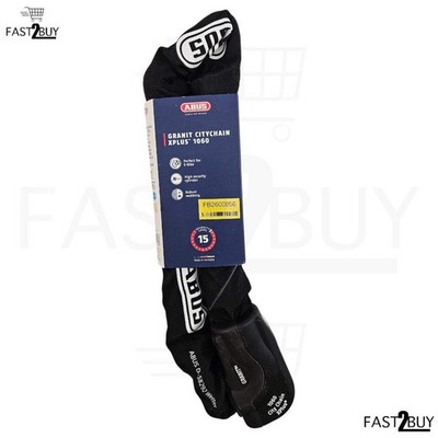 ABUS Granit CityChain X-Plus 1060 Fahrrad Kettenschloss 85cm Schwarz